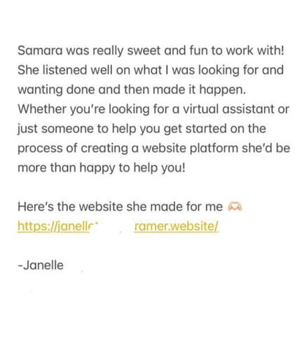 Samara Dma Testimonial